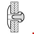 Blindklinknagel/popnagel BK - Alu/Staal - 1031 - 3.2x8x6.5mm - 500st