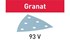 Festool 3-hoek schuurpapier 93mm (100x) - Granat - korrel 180 - 497396