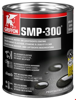 Griffon elastische waterdichte en luchtdichte coating SMP-300 - blik 1 kg - grijs