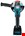 Makita haakse accu slijpmachine - GA035GZ - 40V Max - 150mm - excl. accu en lader - met vastzetschakelaar - in doos