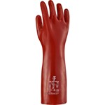 Opsial werkhandschoenen PVC rood - 40 cm - maat 10