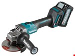 Makita haakse accu slijpmachine - GA008GM201 - 40V Max - 125mm - 2x4.0 Ah accu en lader- met vastzetschakelaar - in Mbox