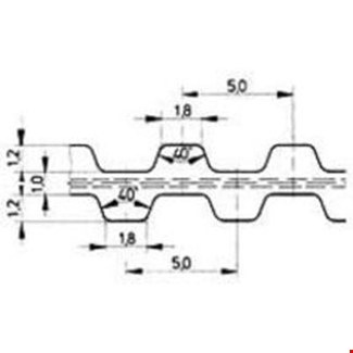 Continental Pu-Tandriem Synchroflex 860 - T5 - 25Mm.DlConti