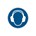 Brady gebodsticker M003 rond10 gehoorbescherming verpl.