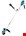accu Makita bosmaaier - UR002GZ01 - XGT 40V Max - U-greep - excl. accu en lader - in doos