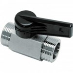 Legris - Kogelkraan Mini - messing vernikkeld - 1/2" - binnen/buiten - DN10 - 0490.10.21