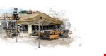 Grizzly werktent - GO-WORK 40 - 3x4,5 m - alum. frame smalle voet - zand