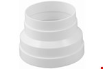 Verloopstuk - tbv PVC afzuigslang - 100/125 mm - wit