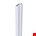 SecuStrip Plus binnendraaiend - 2300mm - wit - 1010.142.02