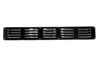 Nedco schoepenrooster - rechthoekig - 650x90mm - zwart - aluminium