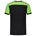 Tricorp 102006 T-shirt bicolor Naden - zwart/lime - maat M