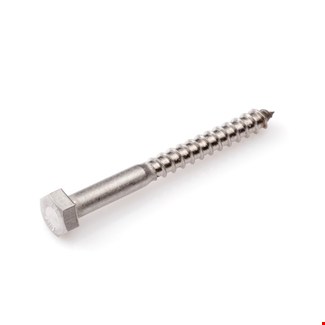 Proftec houtdraadbout [10x] - RVS-A2 - SW-17 - 10x60mm