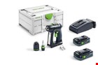 Festool accu schroefboormachine - C 18 HPC 4,0 I-Plus - 18 V - 2x4.0 Ah accu en snellader - in systainer SYS 3