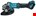 Makita haakse accu slijpmachine - GA038GZ04 - 40V Max - 230mm - excl. accu en lader - met veiligheidsschakelaar - in doos