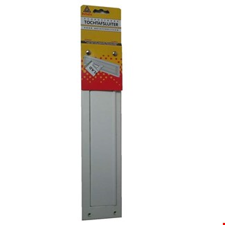 Deltafix brievenbustochtplaat - met klep - 340x83 mm - wit