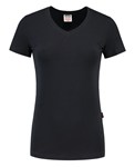 Tricorp dames T-shirt V-hals 190 grams - Casual - 101008 - marine blauw - maat XXL