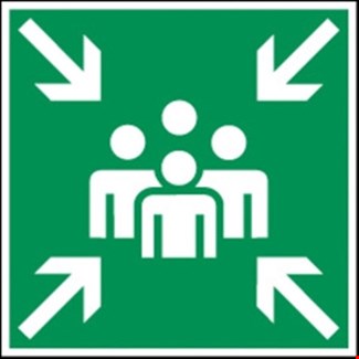 Brady reddingspictogram - verzamelplaats calimiteiten pp