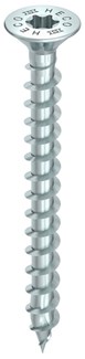HECO TOPIX-plus schroeven - platkop verzinkt - 4,5x80 mm - Torx T-20 (HD20) - voldraad - 200 st