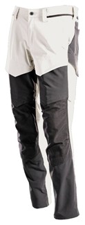 MASCOT Customized Broek kniezak - 22379-311 - wit/steengrijs - 76C54