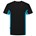 Tricorp T-shirt Bi-Color - Workwear - 102002 - zwart/turquoise - maat XXL