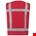 Tricorp Reflectievest 453014 - Fluor Rood - maat XS / S