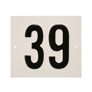 Besbo huisnummerplaat - Nr. 39 - aluminium