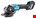 Makita haakse accu slijpmachine - GA023GZ - 40V Max - 125mm - excl. accu en lader - in doos