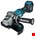 Makita haakse accu slijpmachine - GA038GZ04 - 40V Max - 230mm - excl. accu en lader - met veiligheidsschakelaar - in doos