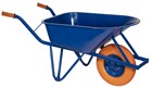 Ivana 55050 Bouwkruiwagen met anti-lek foamwiel - blauw 85 liter