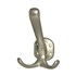 Hermeta hoed+jashaak - aluminium champagnekleur - dubbel 90 mm - rondmodel - 0028-02