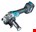 Makita haakse accu slijpmachine - GA026GZ - 40V Max - 125mm - excl. accu en lader