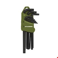 XHANDER Stiftsleutelset Resistorx 9-delig - TT10 tot TT50 in houder
