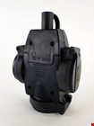 QWATTPRO hangkoppeling rubber - 3xcontact RA - IP44 + indicatie lampje