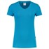 Tricorp dames T-shirt V-hals 190 grams - Casual - 101008 - turquoise - maat XS