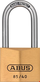 ABUS cilinder hangslot - 85/40HB40 - hoge beugel 40 mm - gelijksluitend op nr. KA0709