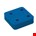 Gebr. Bodegraven drukplaten - zonder sleuf - 20 mm - kunststof - blauw