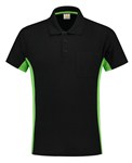 Tricorp Workwear 202002 Bi-Color unisex poloshirt Zwart Limegroen 5XL
