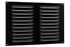 Nedco schoepenrooster - rechthoekig - 320x220mm - zwart - aluminium