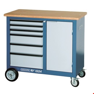 GEDORE verrijdbare werkbank - 1504 0321 - 6 laden