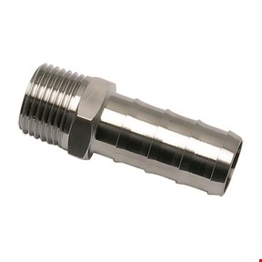 Legris - inschroefslangpilaar - 7 mm x 1/4" - BSPP - 1823 07 13 - RVS 316L