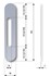 SecuMax anti-manipulatie plaat - RVS F1 geborsteld - 90 x 450 mm - 3010.017.16 - sparing 240 mm