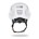 KASK ZENITH X HI VIZ veiligheidshelm - met draaiknop - en hoofd/kinband - wit