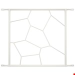 SecuBar Siertralie Deco 1 - Op het kozijn - wit - 540x525mm