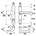 AXA veiligheidsbeslag smal knop/kruk - SKG*** met kerntrekbeveiliging - Oval Plus Wing-knop+kruk U - PC92 - alu. F1