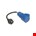 Qwatt Pro verloopsnoer randaarde stekker naar CEE contra - 3x2,5 qmm  H07RN-F - IP44 - 0,3 meter