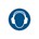 Brady gebodsticker M003 rond10 gehoorbescherming verpl.