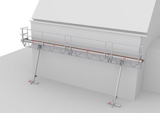 Altrex modulaire triangelbrug met staanders  - 3 m
