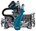 Makita radiaal afkortzaag - LS004GM102 - 40 V Max - 260 mm - 4,0 Ah accu, snellader en AWS zender - in doos