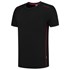 Tricorp 102703 T-shirt Accent zwart-rood 4XL
 
