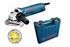 Bosch haakse slijper - GWS 1400 Professional - 1400W - Ø 125mm - incl. diamantzaagblad - in koffer